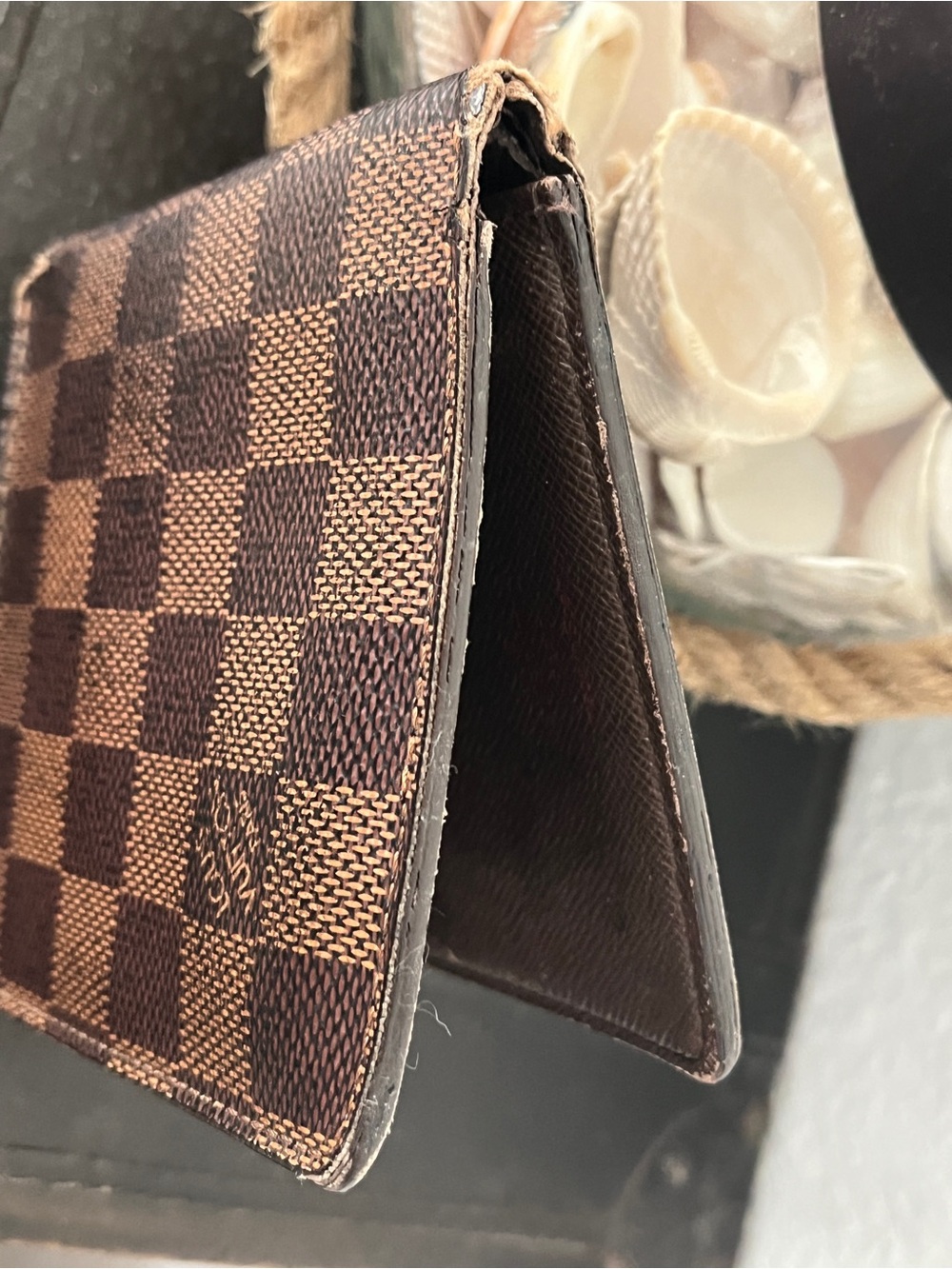 Louis Vuitton Brown and Dark Brown Damier Canvas Bifold Wallet - Picture 5 of 12
